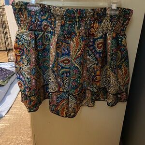 Colorful Paisley Skort